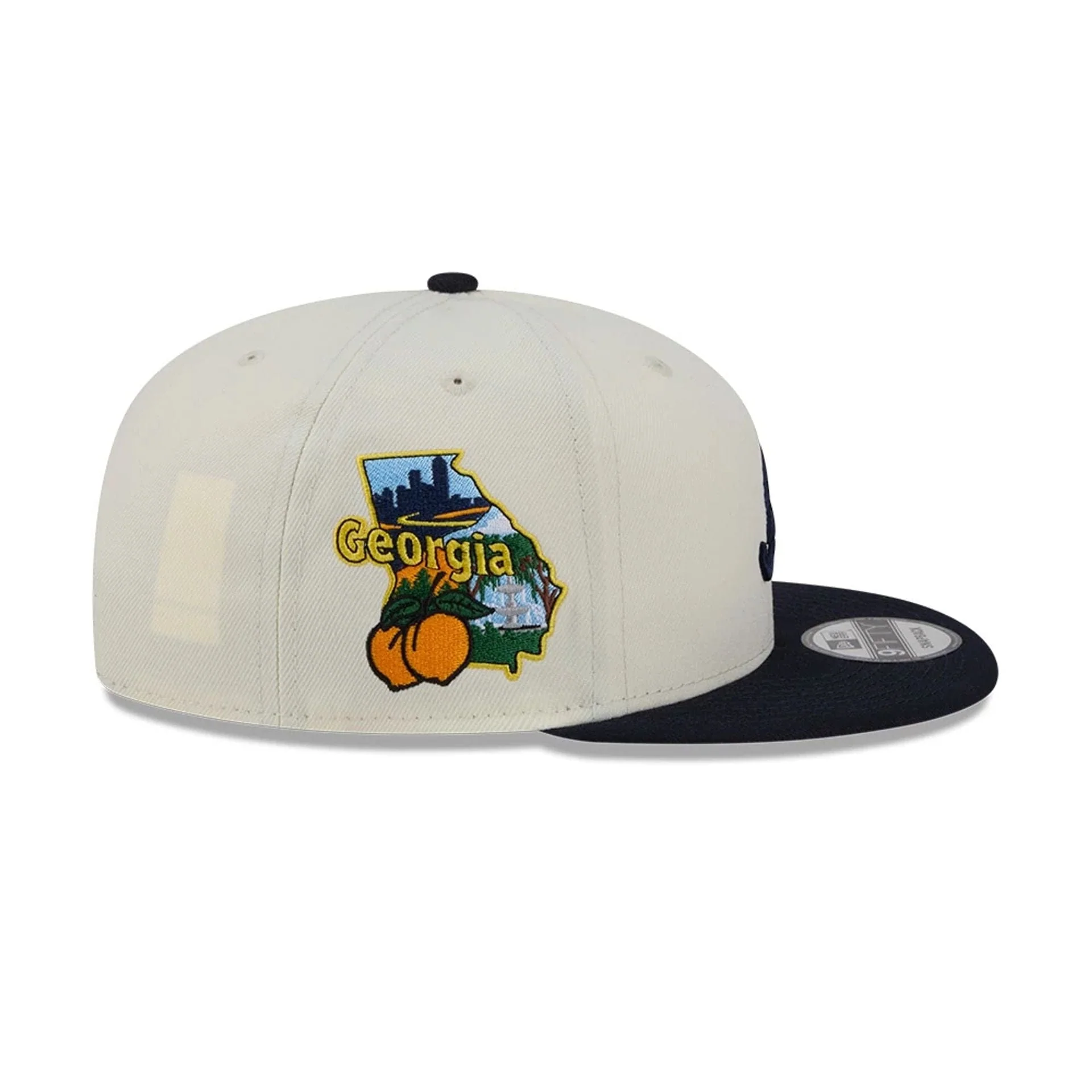 Atlanta Braves MLB Localized White 9FIFTY Snapback Adjustable Cap - Image 5