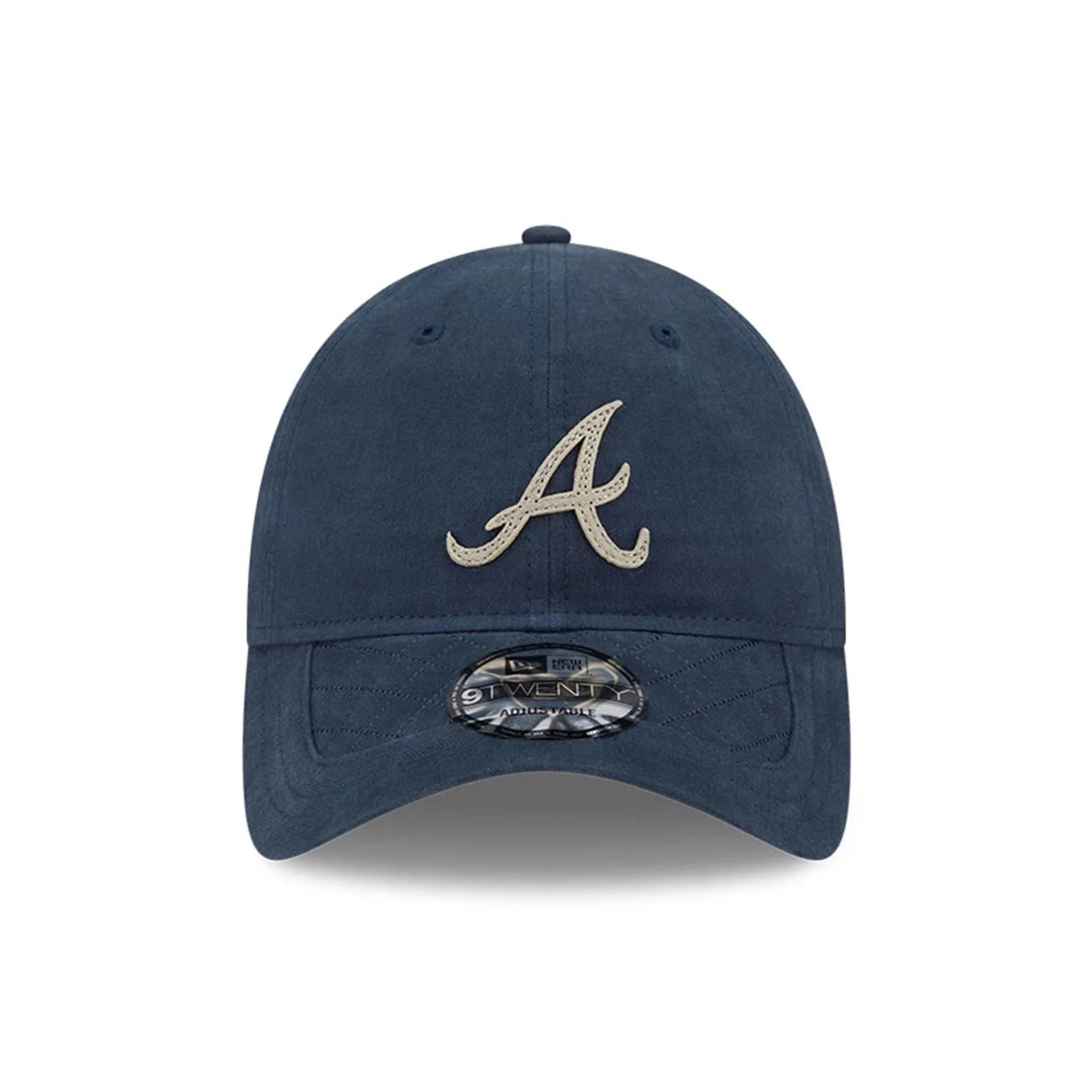 Atlanta Braves MLB Quilted Navy 9TWENTY Adjustable Cap - Image 3