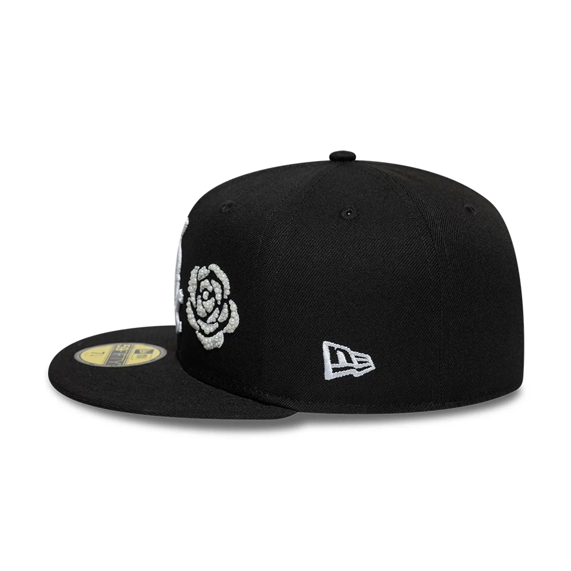 Chicago White Sox MLB Faux Pearl Icon Black 59FIFTY Fitted Cap - Image 5