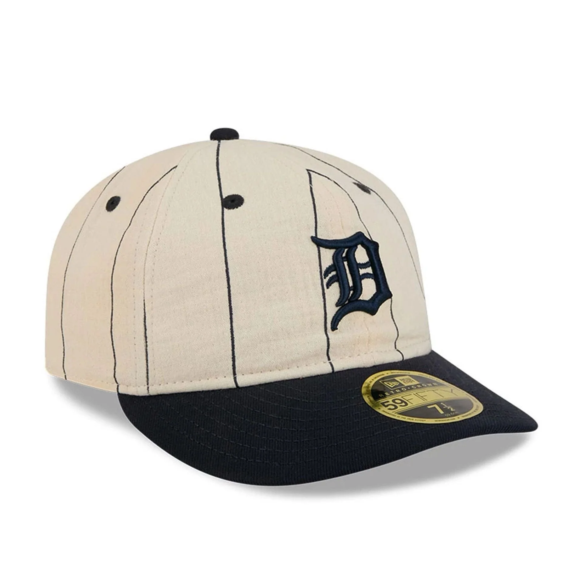Detroit Tigers MLB Linen Navy Retro Crown 59FIFTY Fitted Cap - Image 4