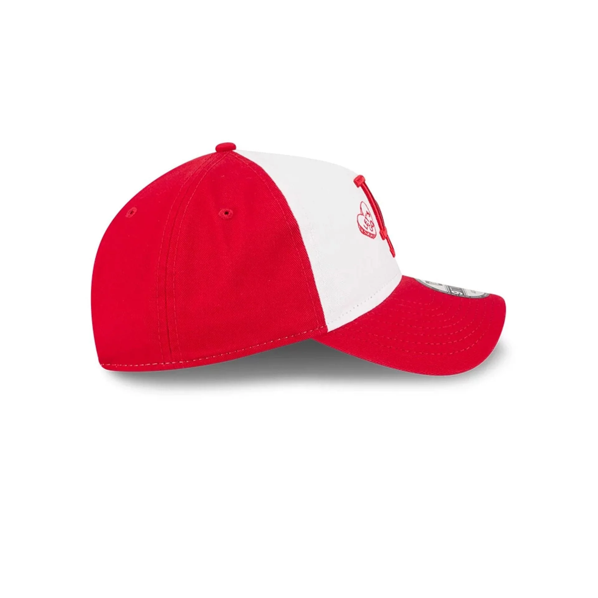 LA Dodgers MLB Conversation Hearts Red 9TWENTY A-Frame Adjustable Cap - Image 6