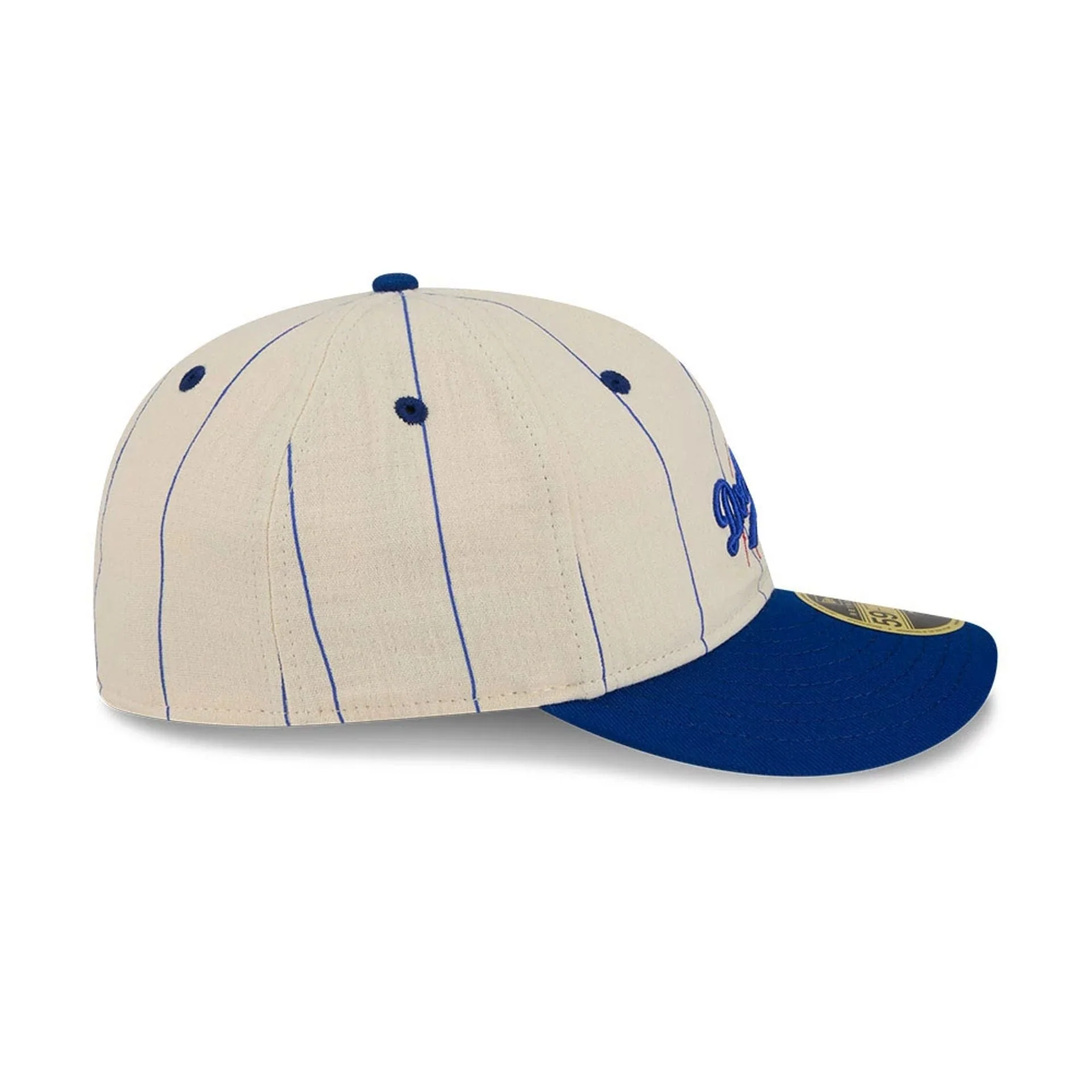 LA Dodgers MLB Linen Black Retro Crown 59FIFTY Fitted Cap - Image 6
