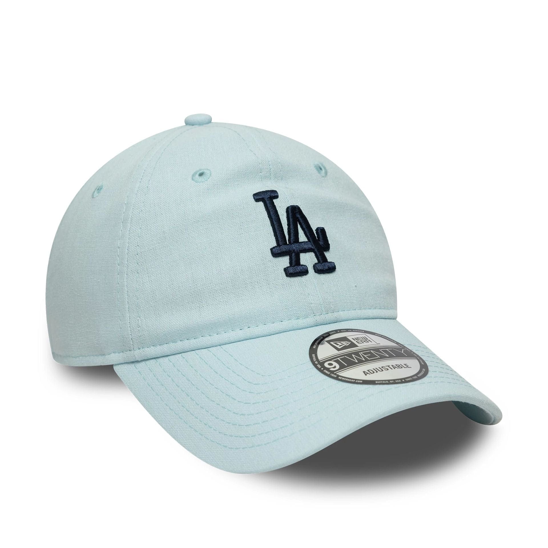 LA Dodgers MLB Linen Pastel Blue 9TWENTY Adjustable Cap - Image 3