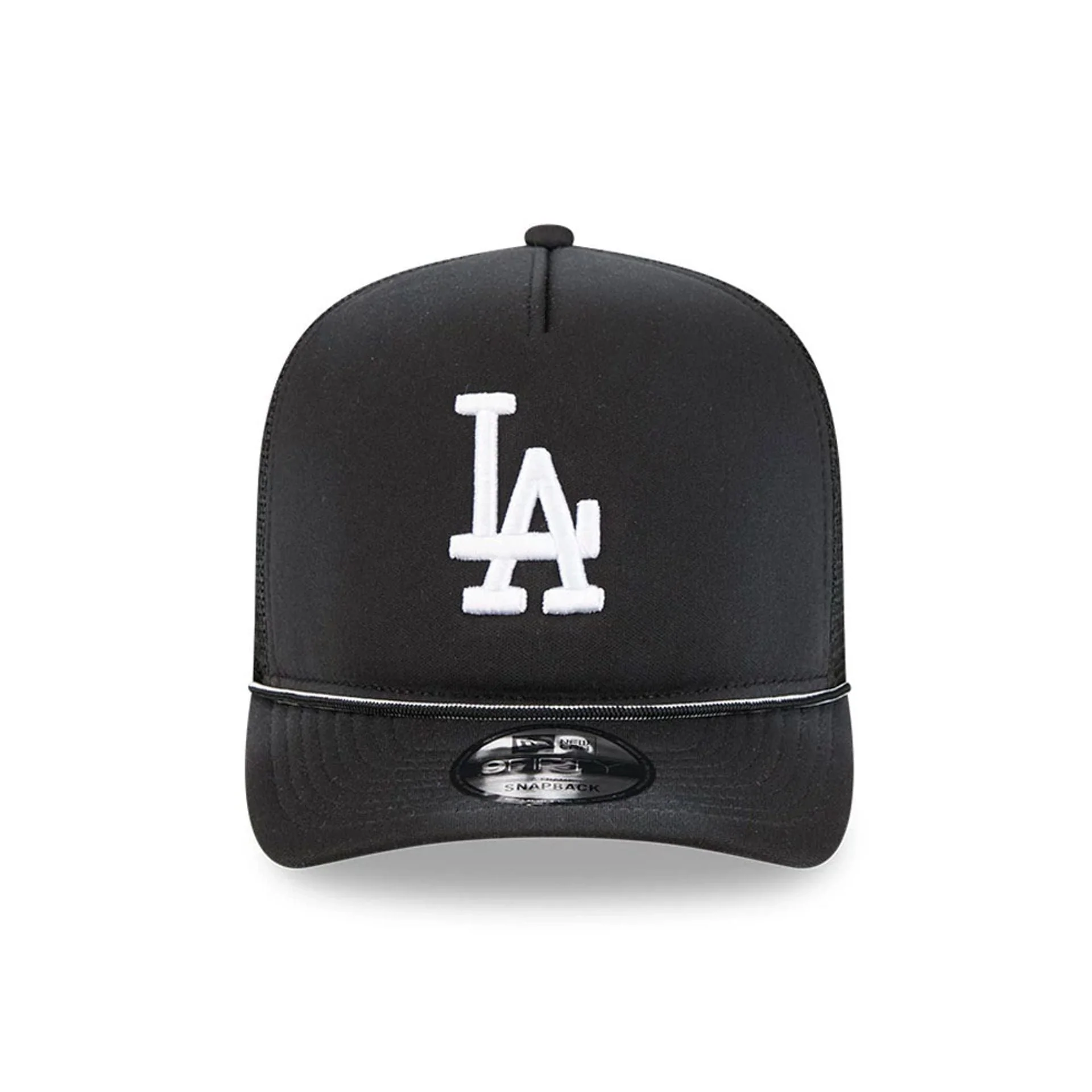 LA Dodgers MLB Washed Black 9FIFTY A-Frame Trucker Adjustable Cap - Image 3