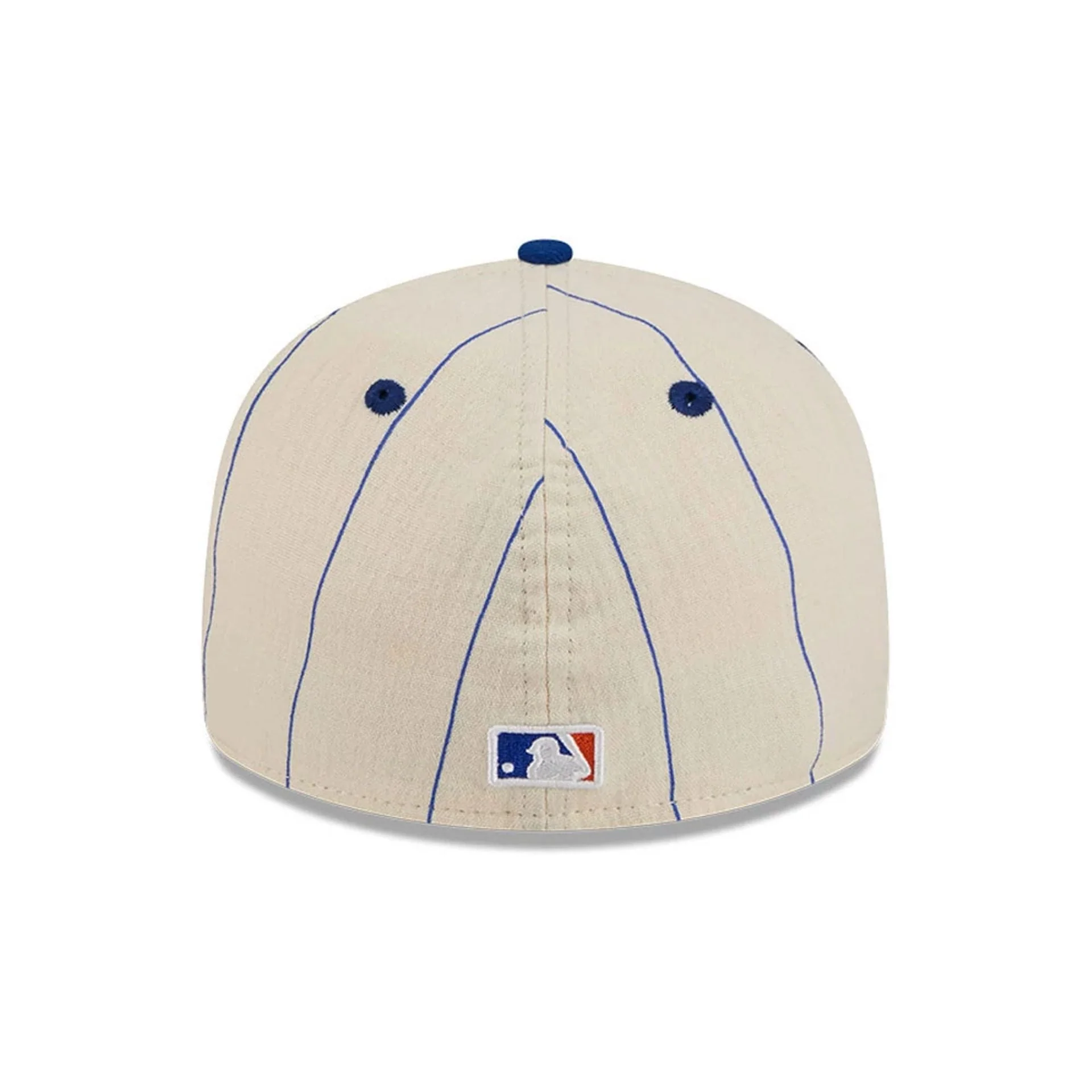 New York Mets MLB Linen Blue Retro Crown 59FIFTY Fitted Cap - Image 7