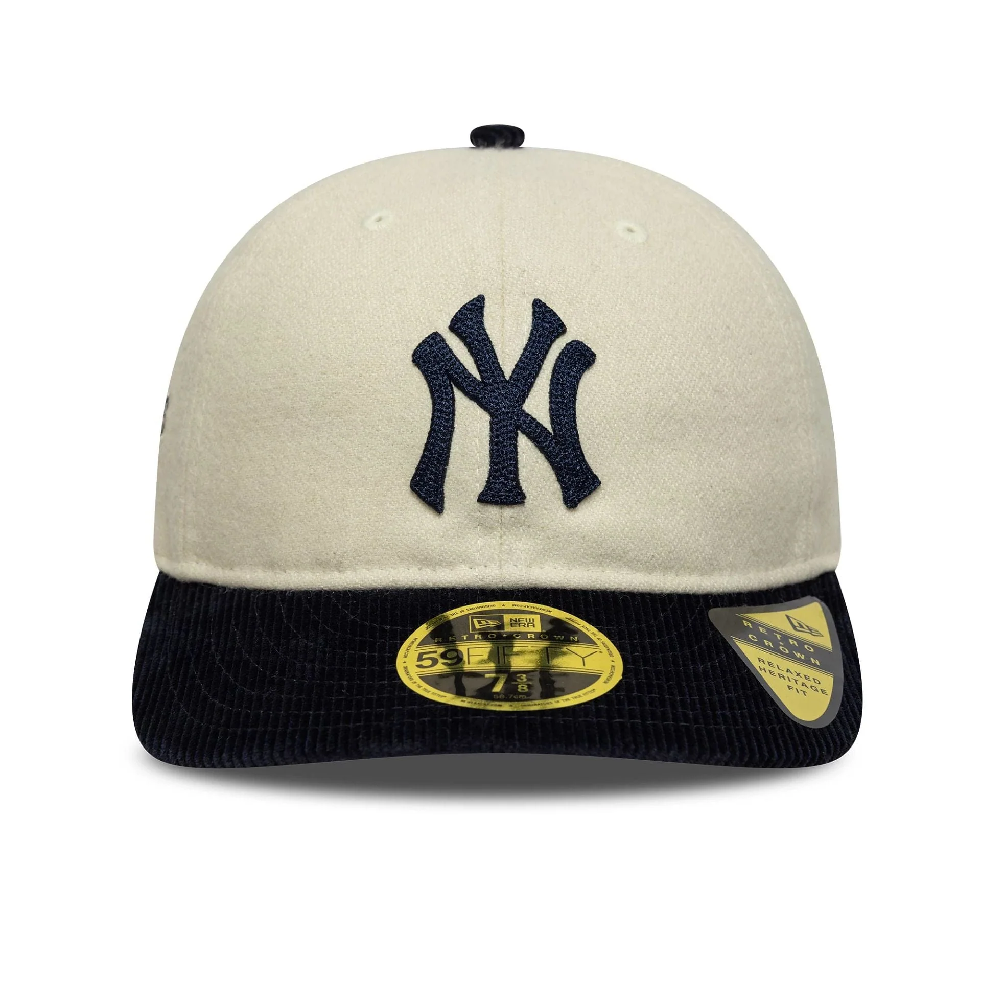 New York Yankees MLB Cream Retro Crown 59FIFTY Fitted Cap - Image 3