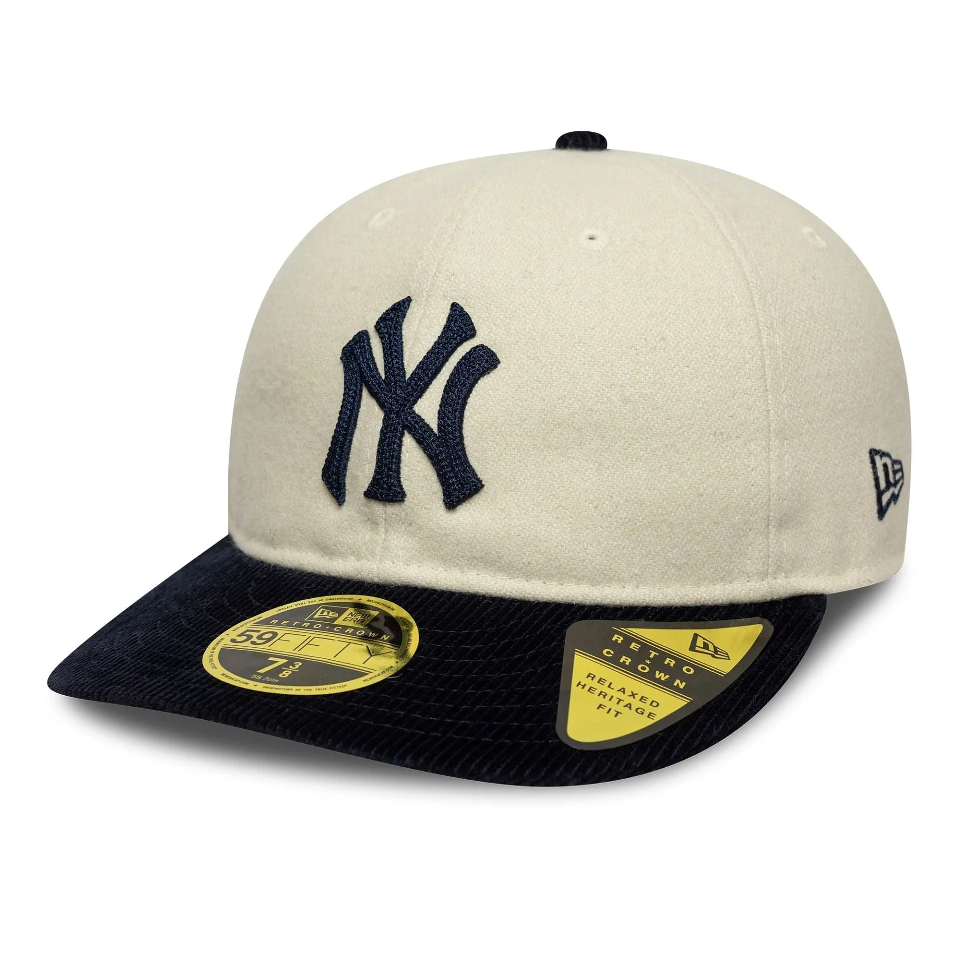 New York Yankees MLB Cream Retro Crown 59FIFTY Fitted Cap - Image 4