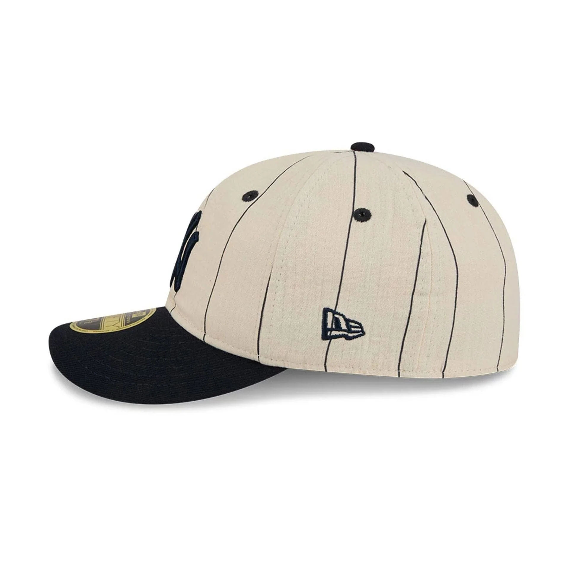 New York Yankees MLB Linen Navy Retro Crown 59FIFTY Fitted Cap - Image 5