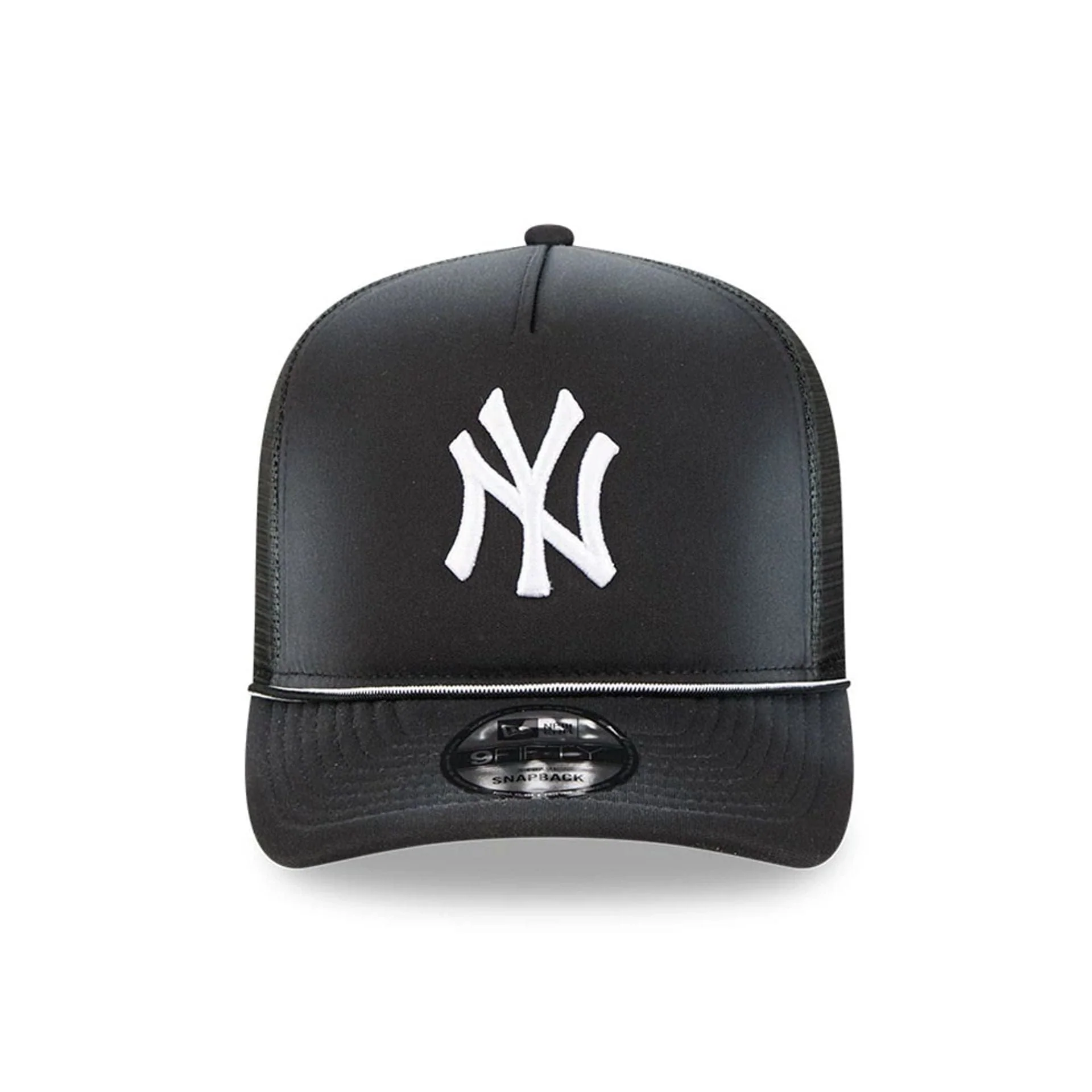 New York Yankees MLB Washed Black 9FIFTY A-Frame Trucker Adjustable Cap - Image 3