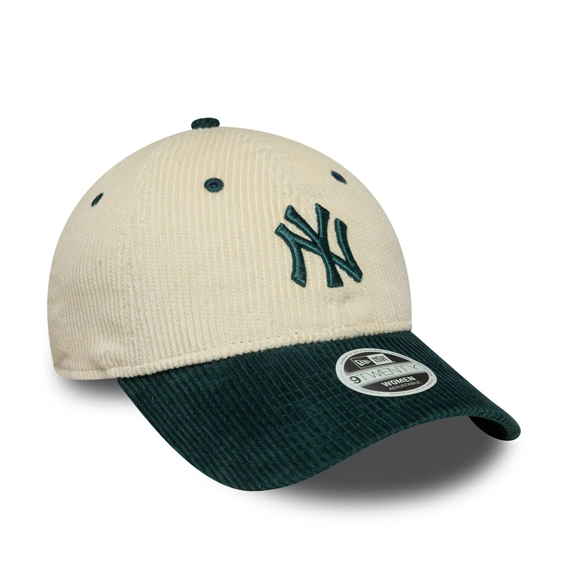 New York Yankees Womens MLB Block Cord Cream 9TWENTY Adjustable Cap - Image 3