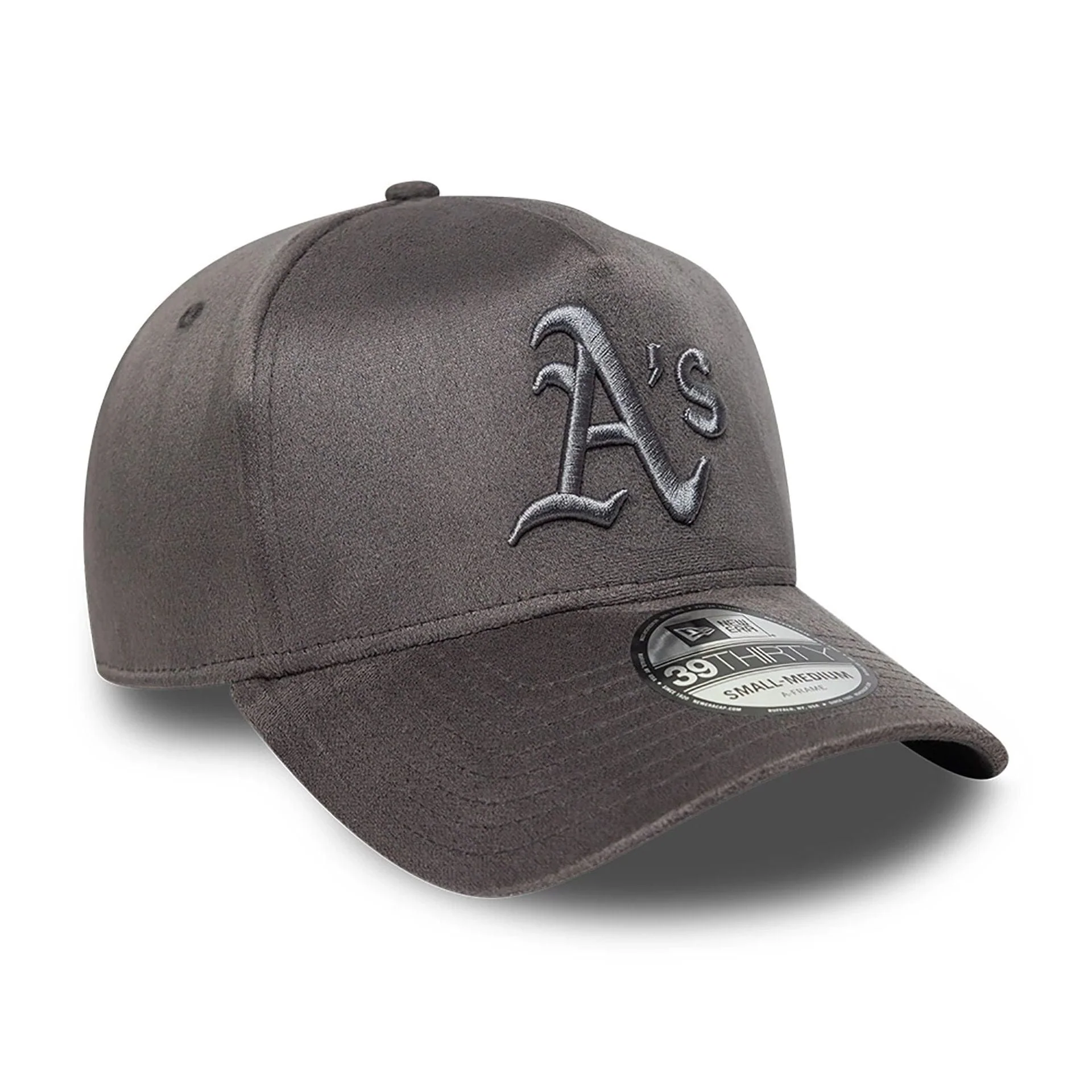 Oakland Athletics MLB Suede Grey 39THIRTY A-Frame Stretch Fit Cap - Image 3