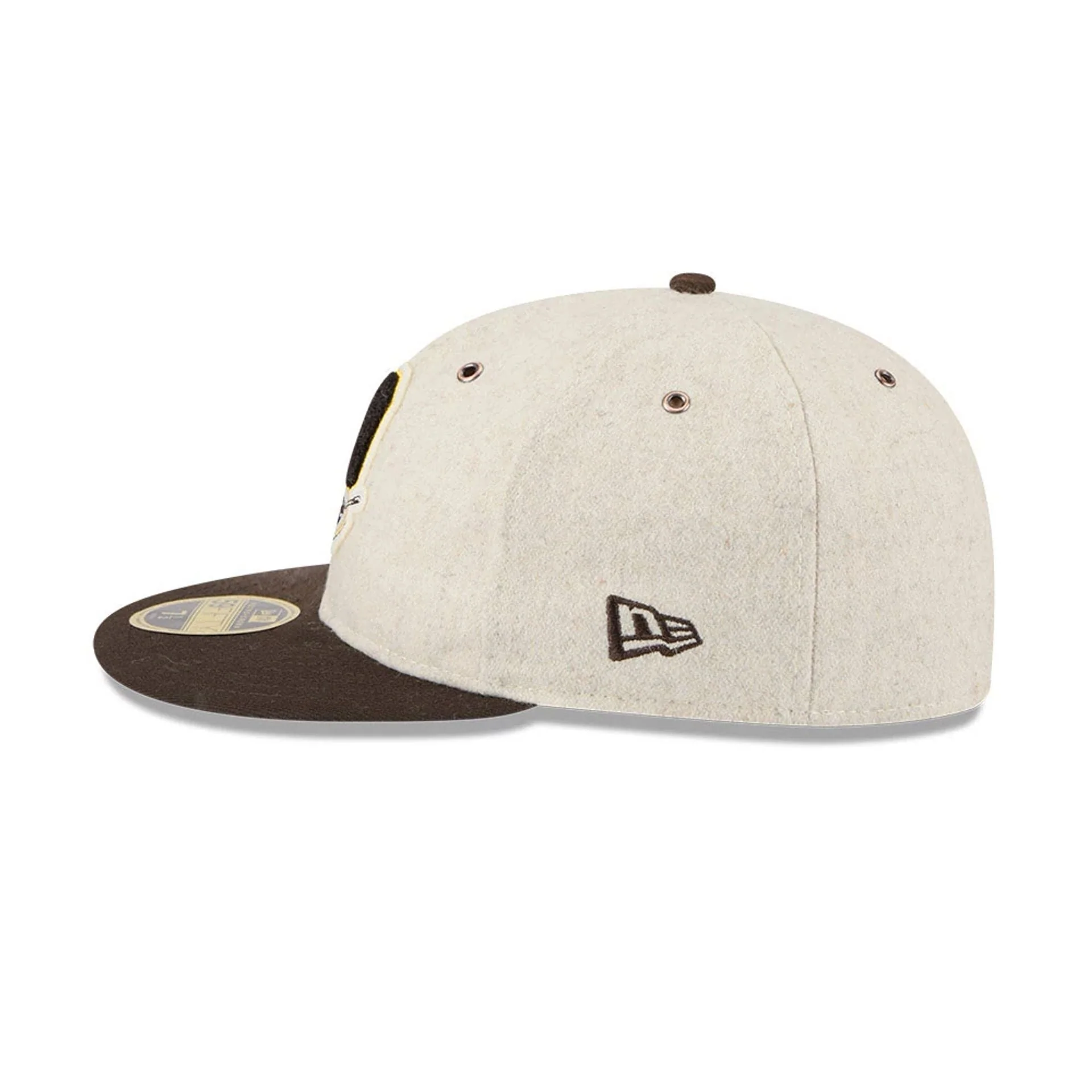 San Diego Padres MLB Wool Letterman Beige Retro Crown 59FIFTY Fitted Cap - Image 5