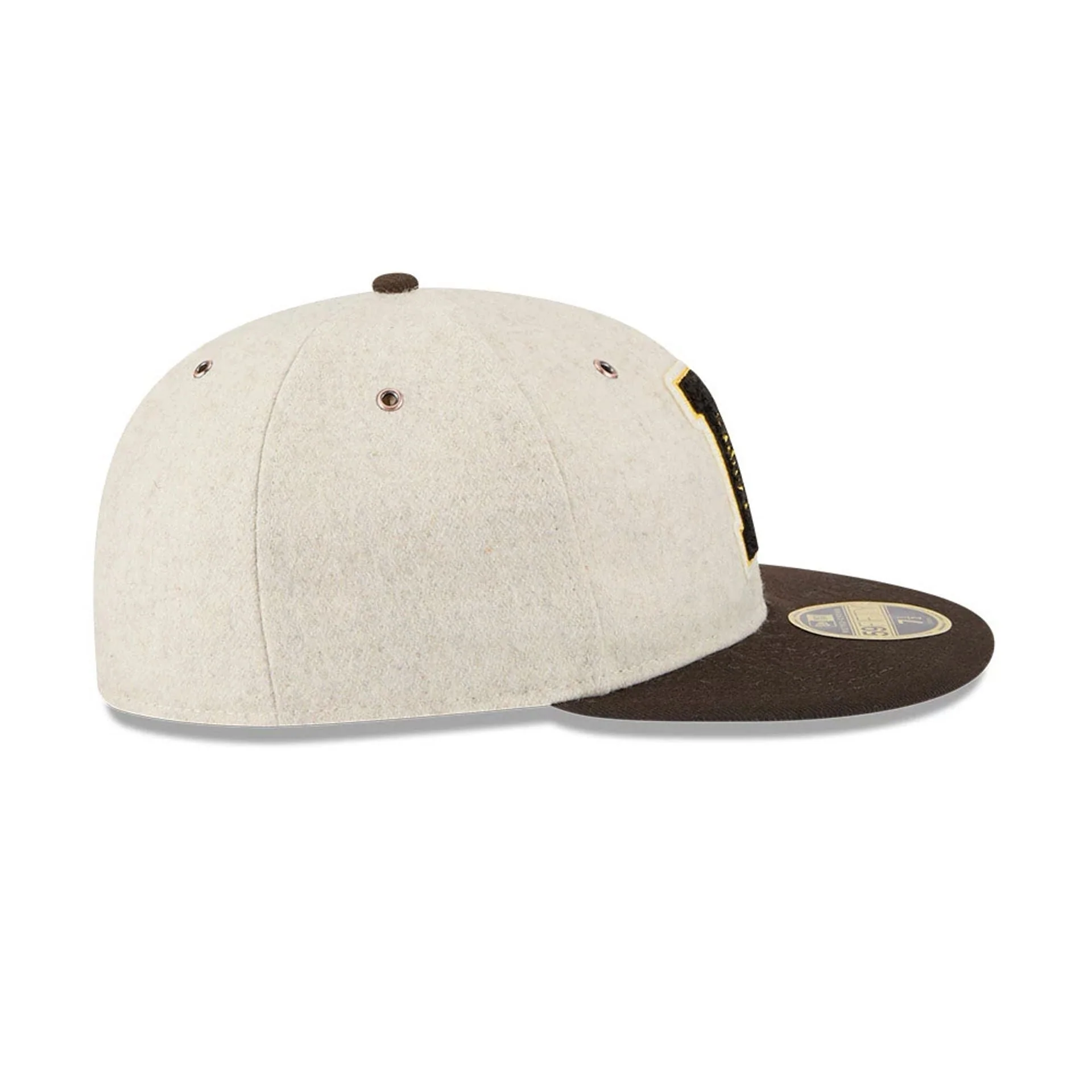 San Diego Padres MLB Wool Letterman Beige Retro Crown 59FIFTY Fitted Cap - Image 6