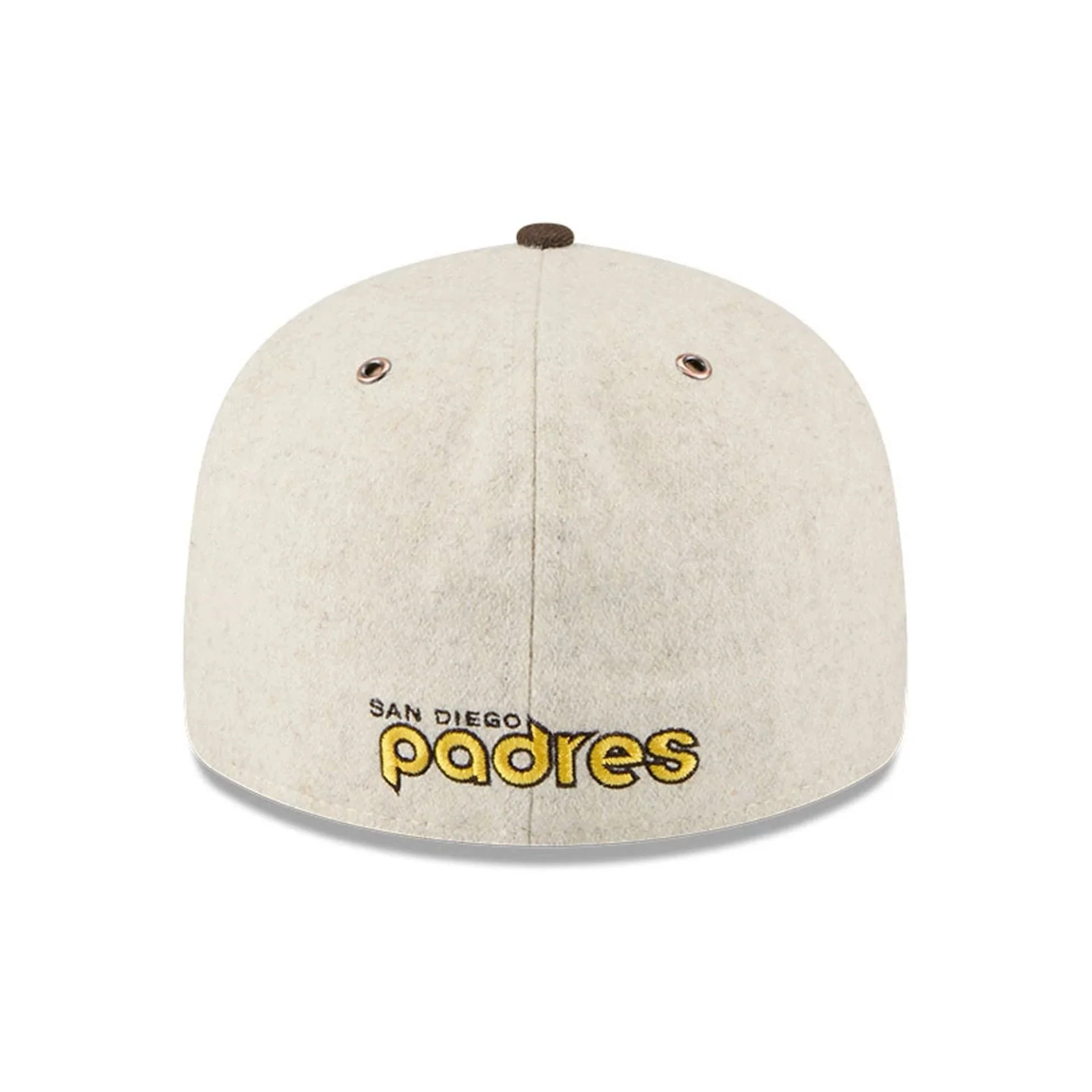 San Diego Padres MLB Wool Letterman Beige Retro Crown 59FIFTY Fitted Cap - Image 7